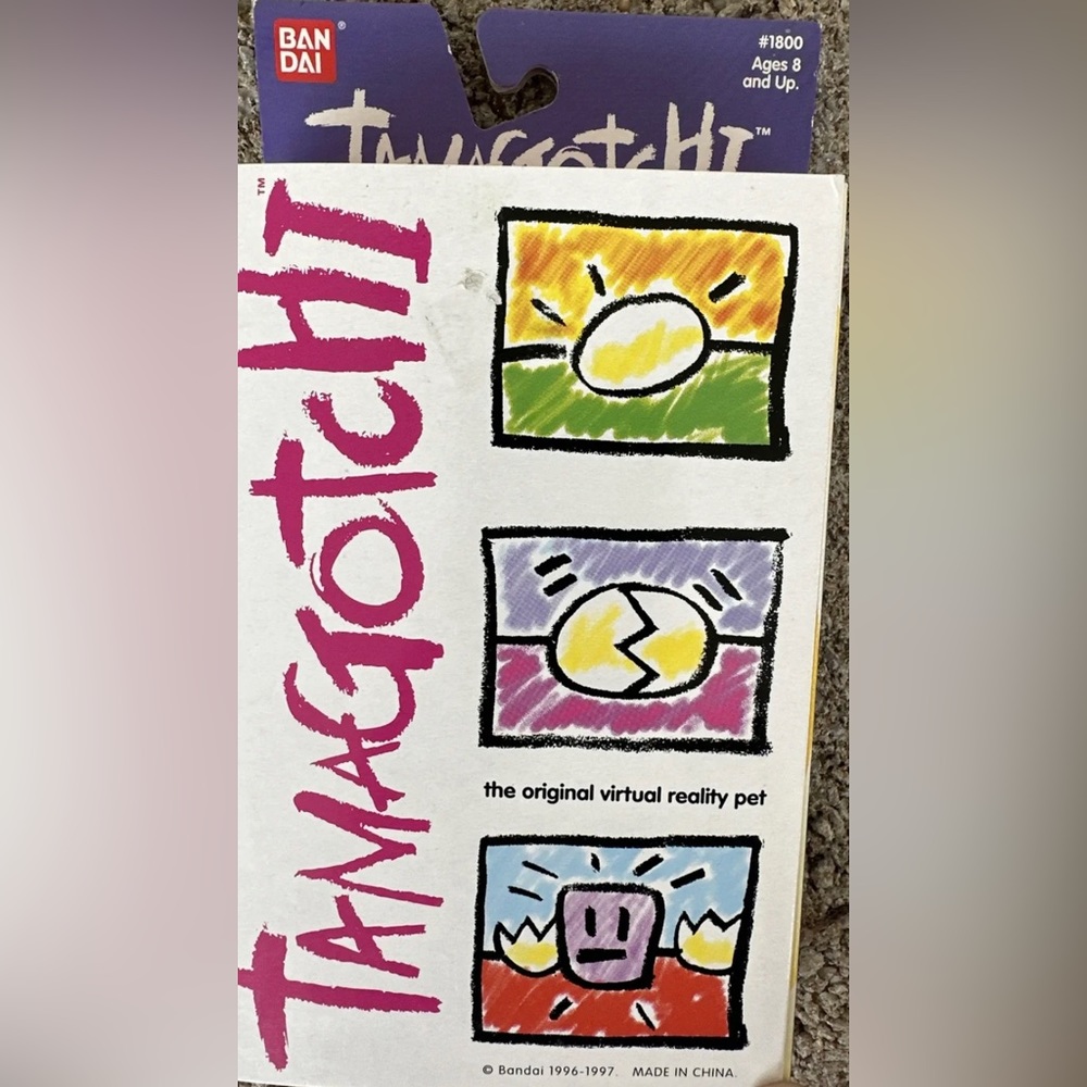 1996-97 Original #1800 Tamagotchi Rare Pearl 1Gen V1 NIB Sealed Virtual Pet HTF